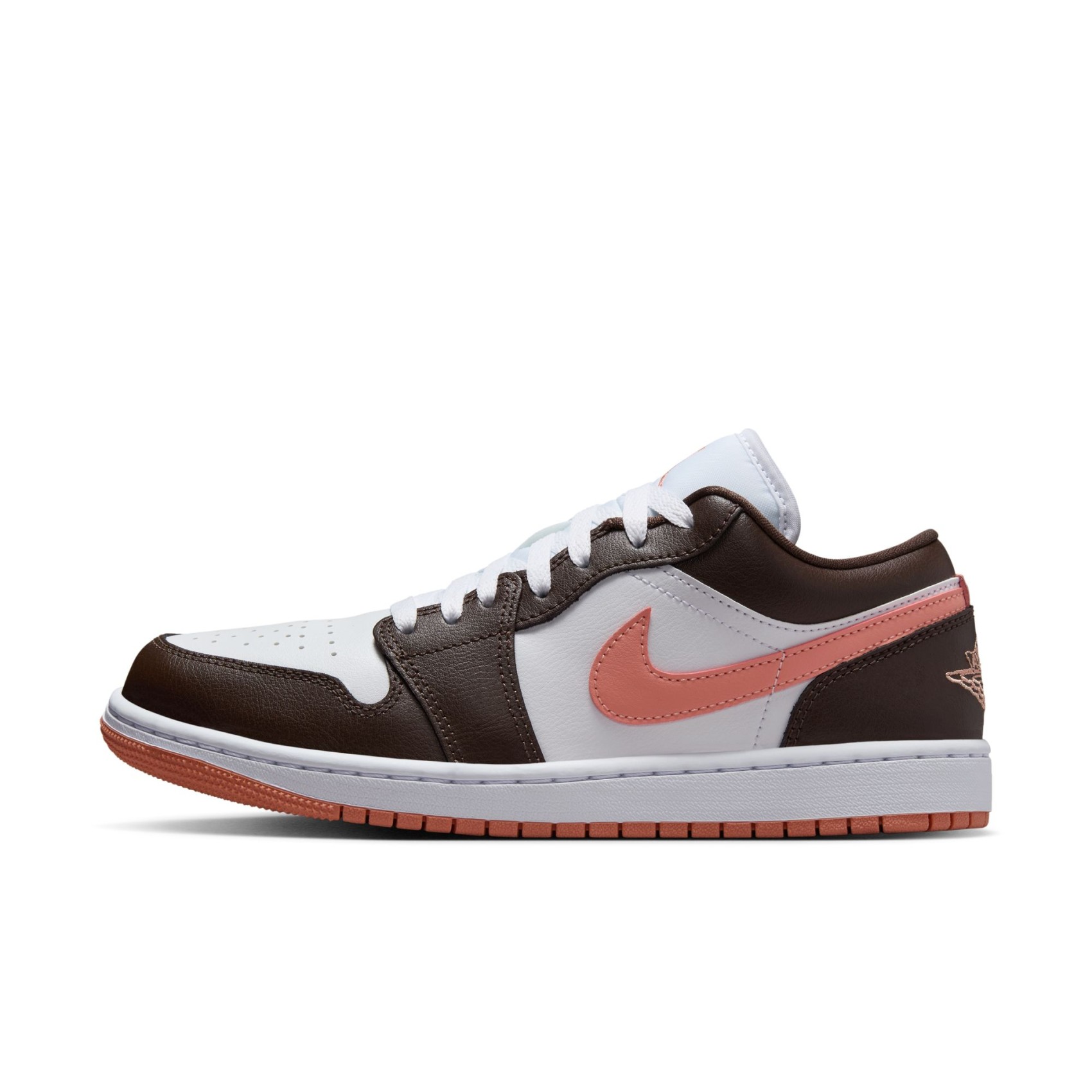 Air Jordan 1 Low 'White Baroque Brown' Kadın Basketbol Ayakkabısı