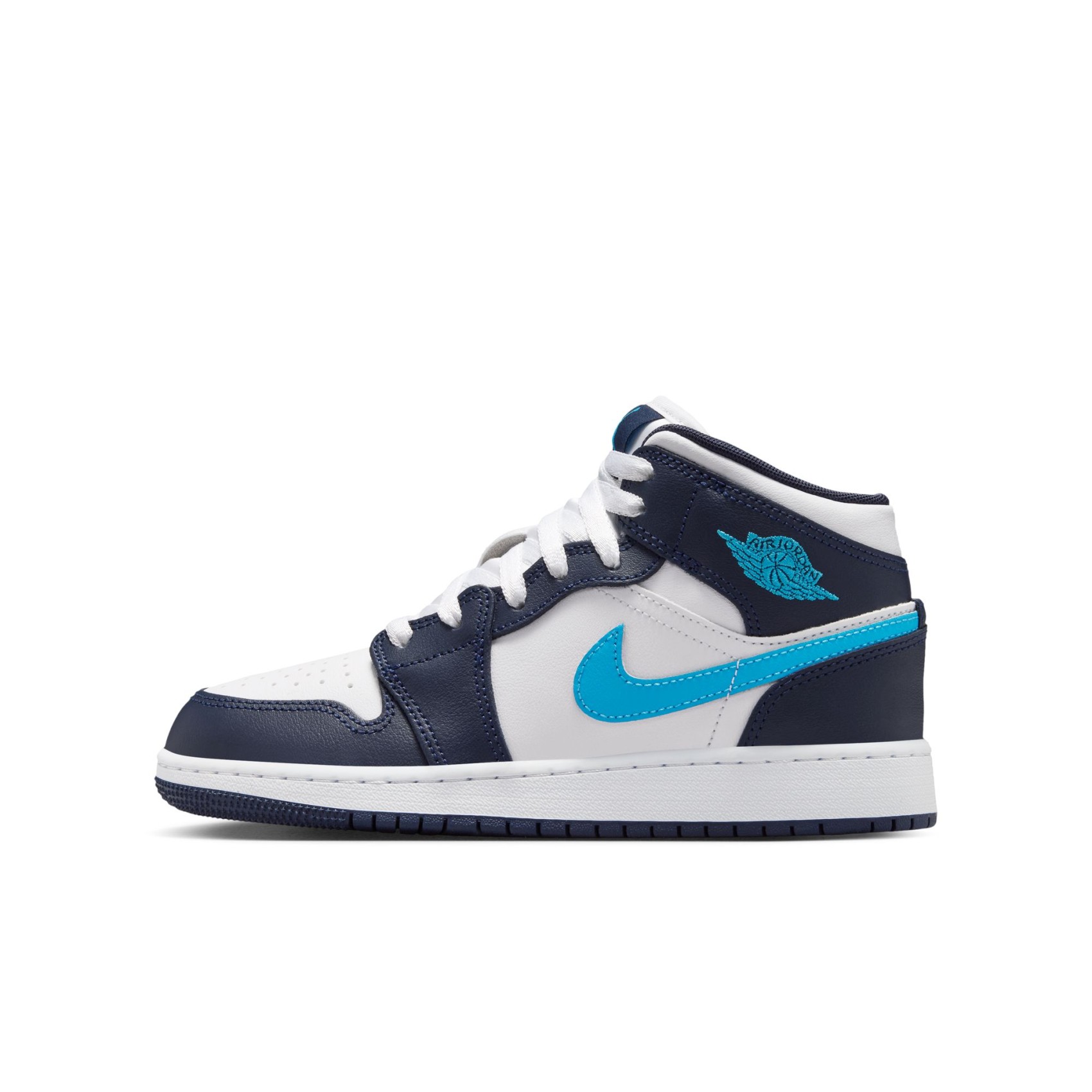 Air Jordan 1 Mid Gs Mavi Basketbol Ayakkabısı