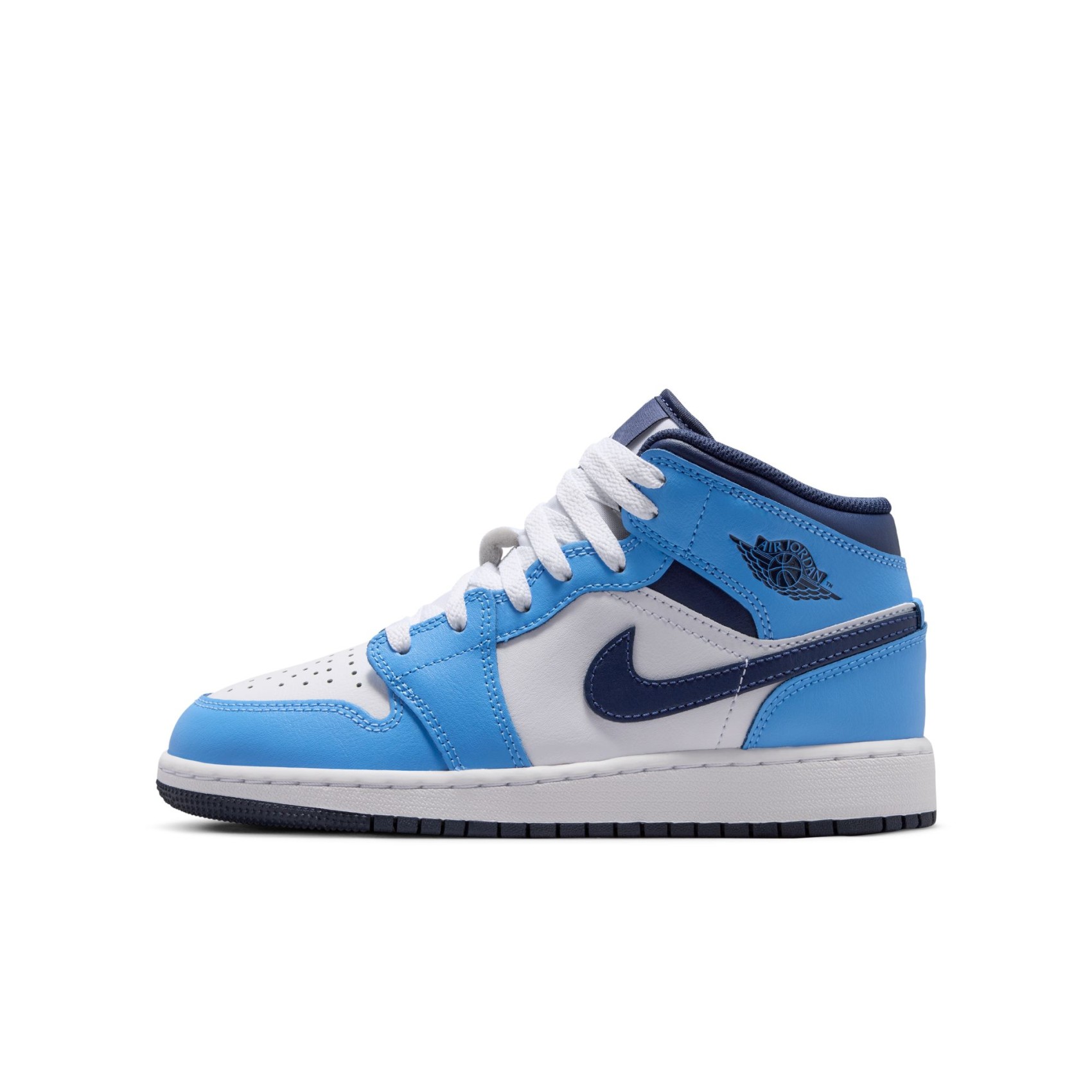 Air Jordan 1 Mid Gs Mavi Basketbol Ayakkabısı