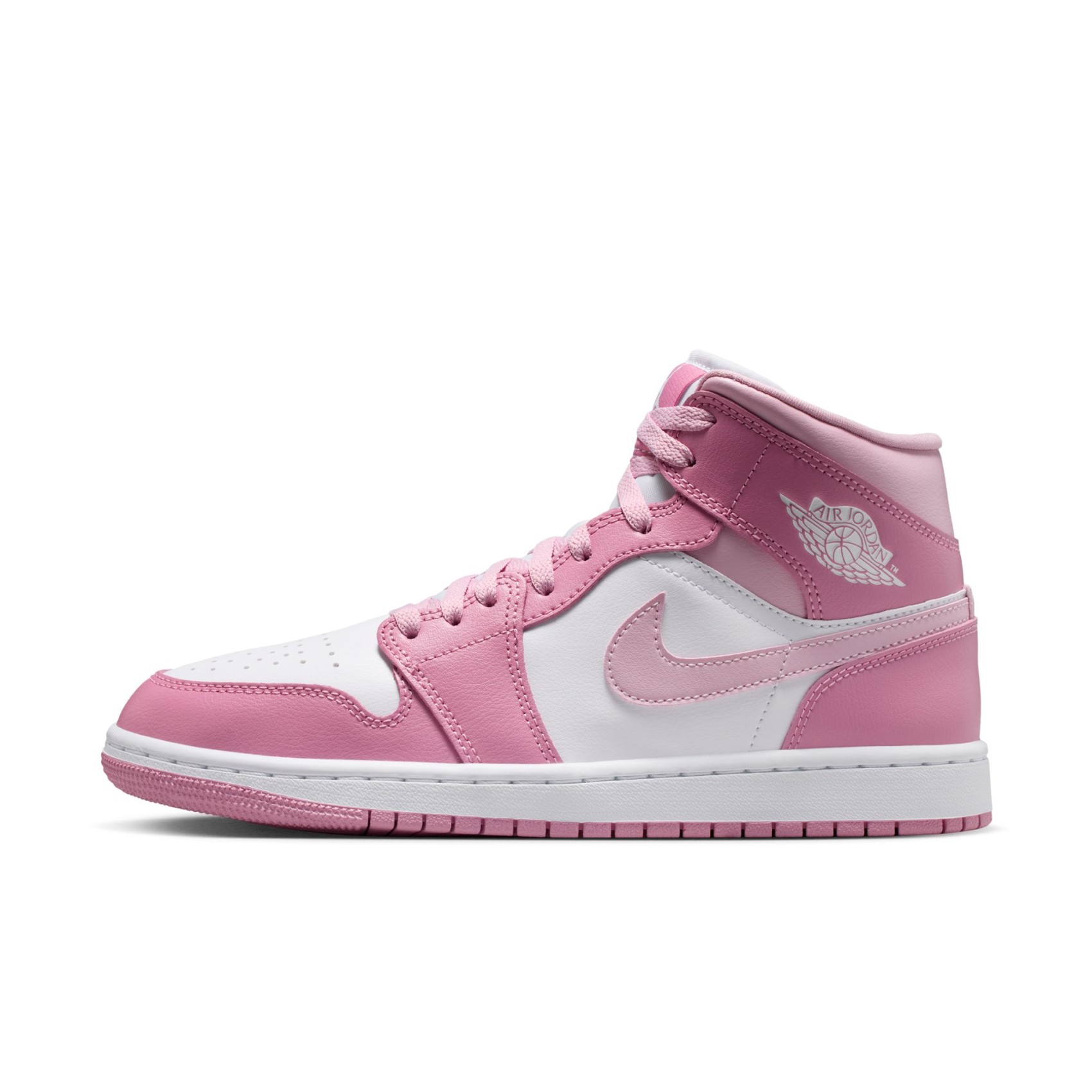 Air Jordan 1 Mid Kadın Pembe Basketbol Ayakkabısı