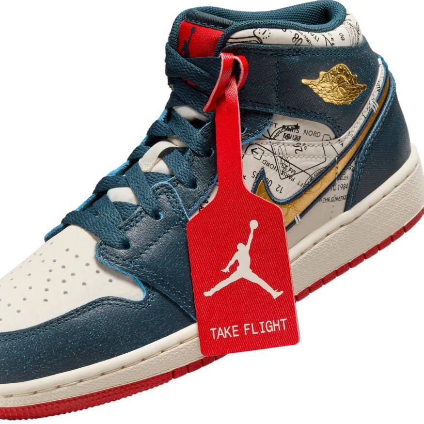 Air Jordan 1 Mid SE Gs Çocuk Basketbol Ayakkabısı
