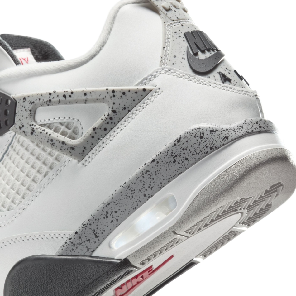 Nike Air Jordan 4 Retro 'White Cement' Erkek Basketbol Ayakkabısı