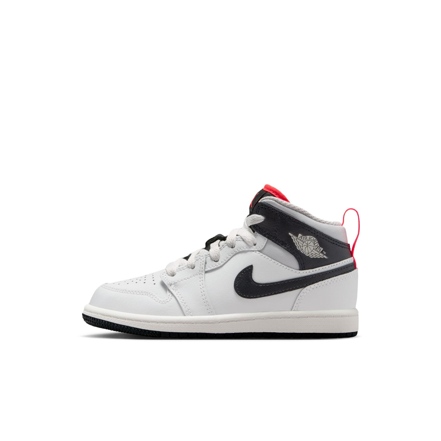 Jordan 1 Mid Çocuk Gri Basketbol Ayakkabısı