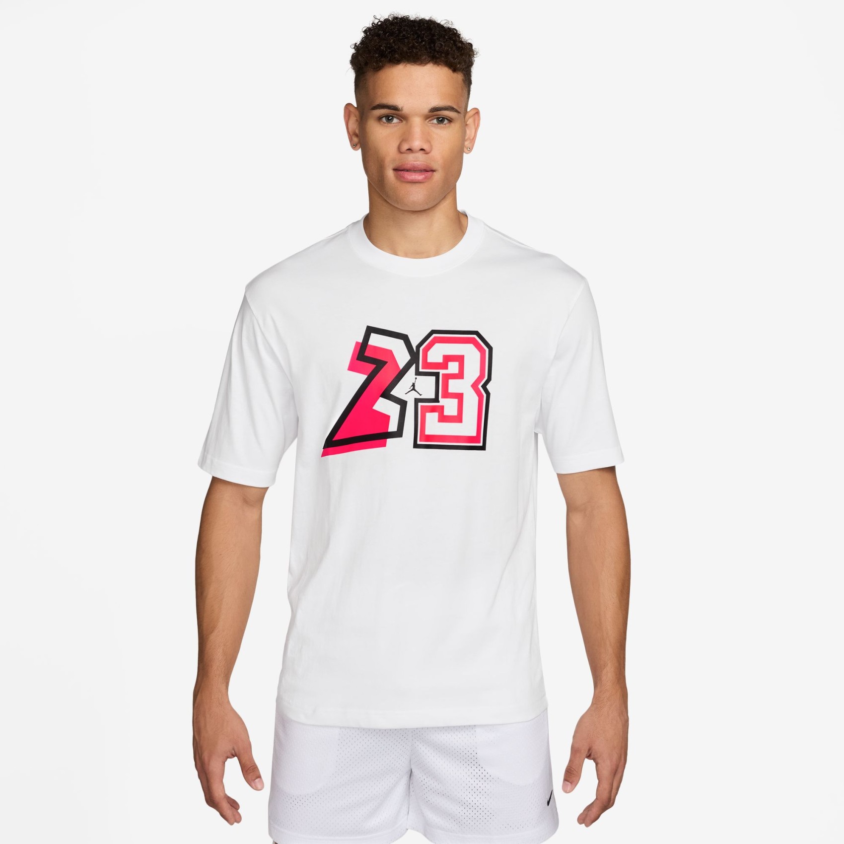 Jordan 23 Gfx Ss Crew Erkek Beyaz Tişört