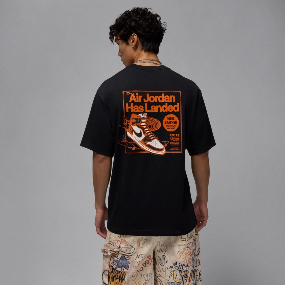Nike Jordan AJ1 SS Crew Erkek Siyah Tişört HQ8972-010