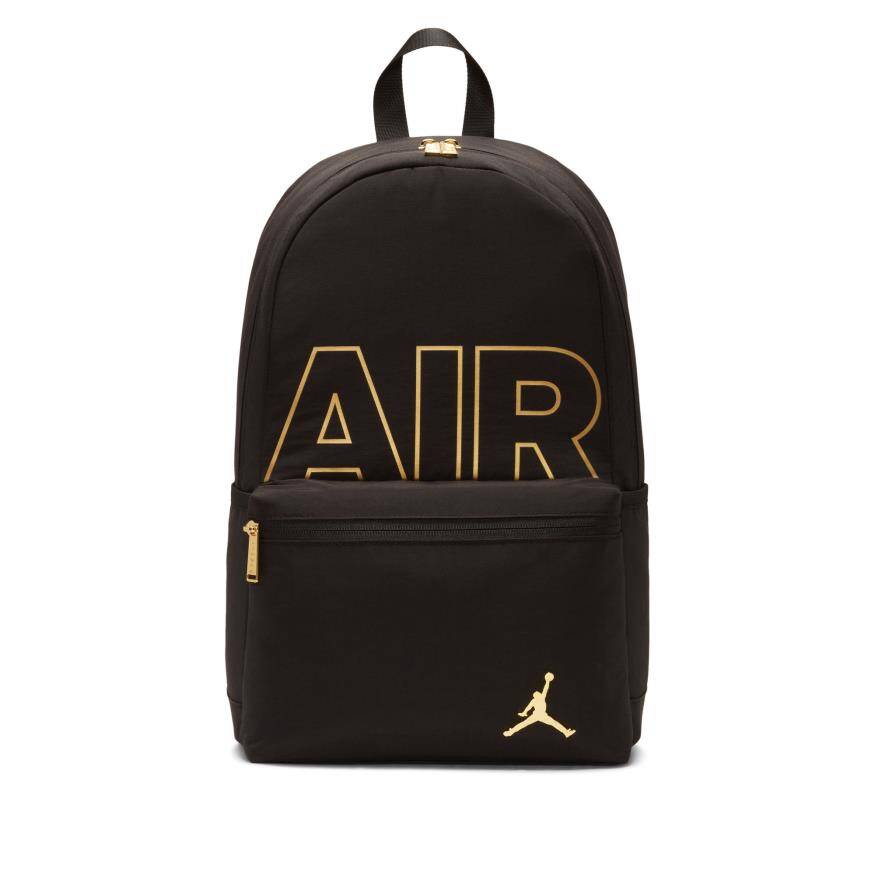 Jordan Black and Gold Backpack Sırt Çantası