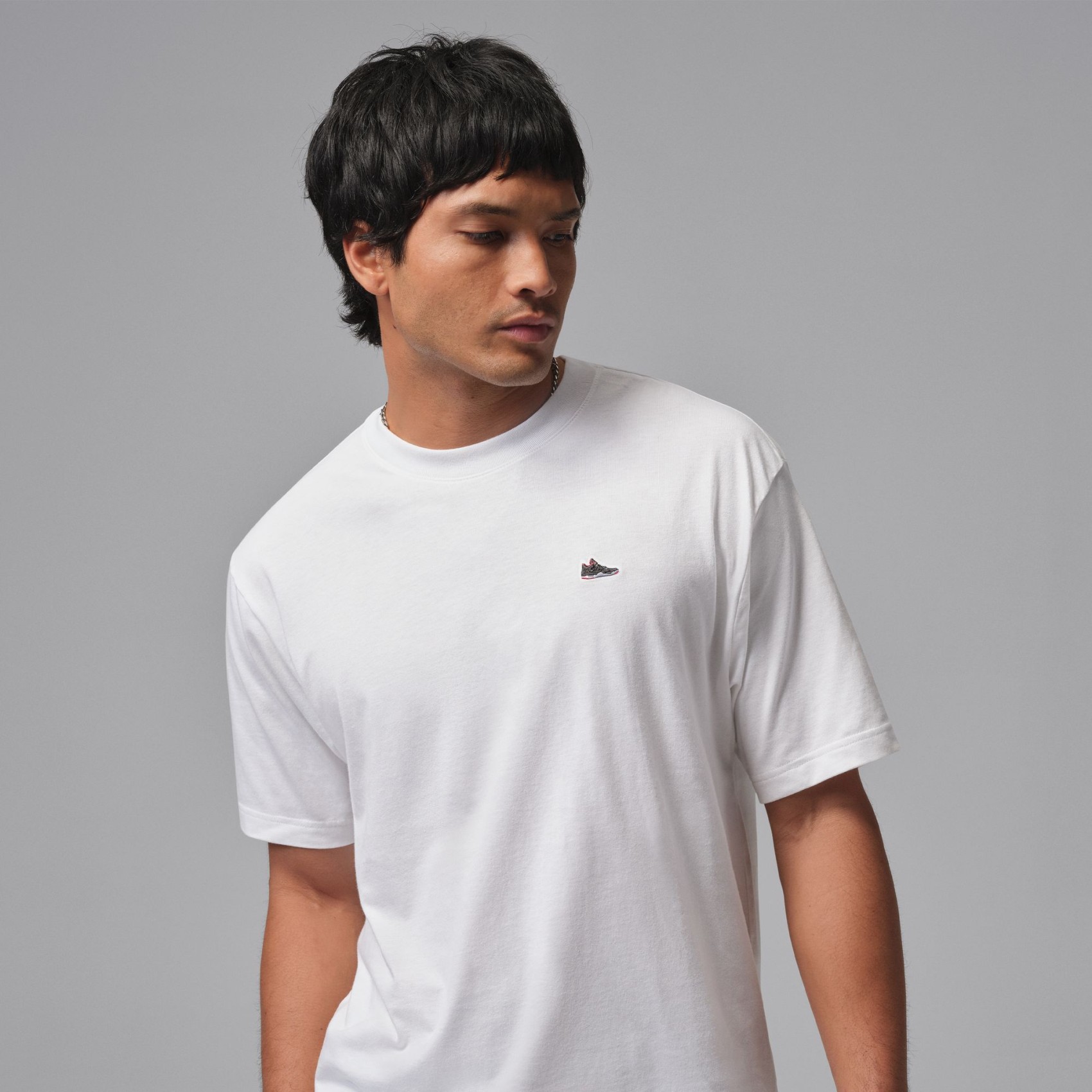 Jordan Brand Sneaker Pach Ss Crew Erkek Beyaz Tişört