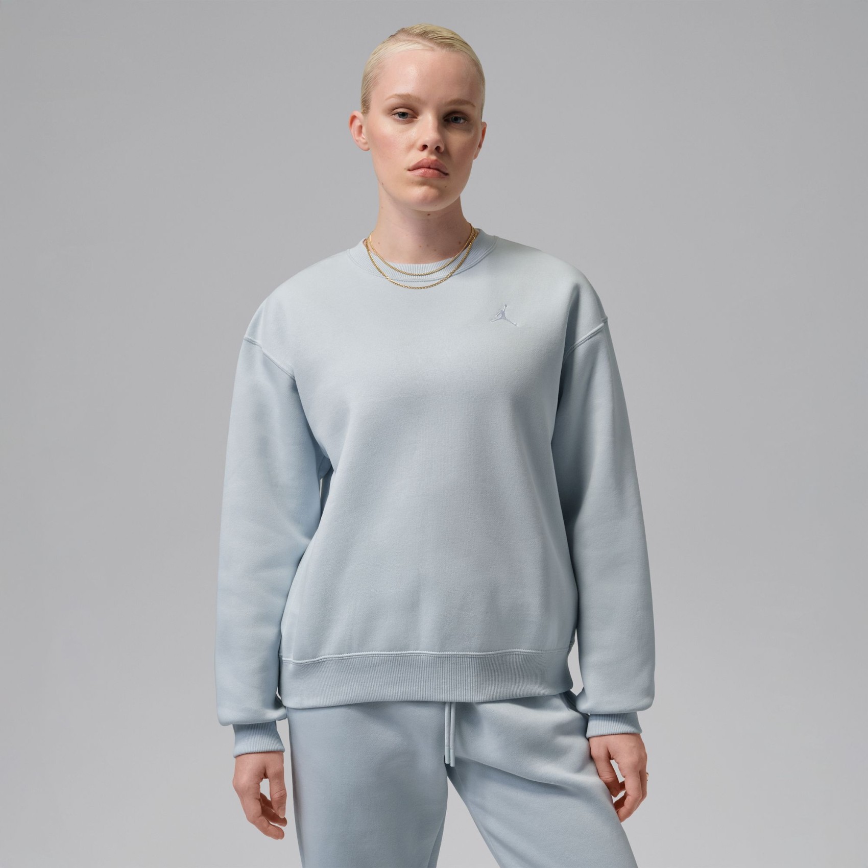 Jordan Brooklyn Fleece Crew Kadın Mavi Sweatshirt