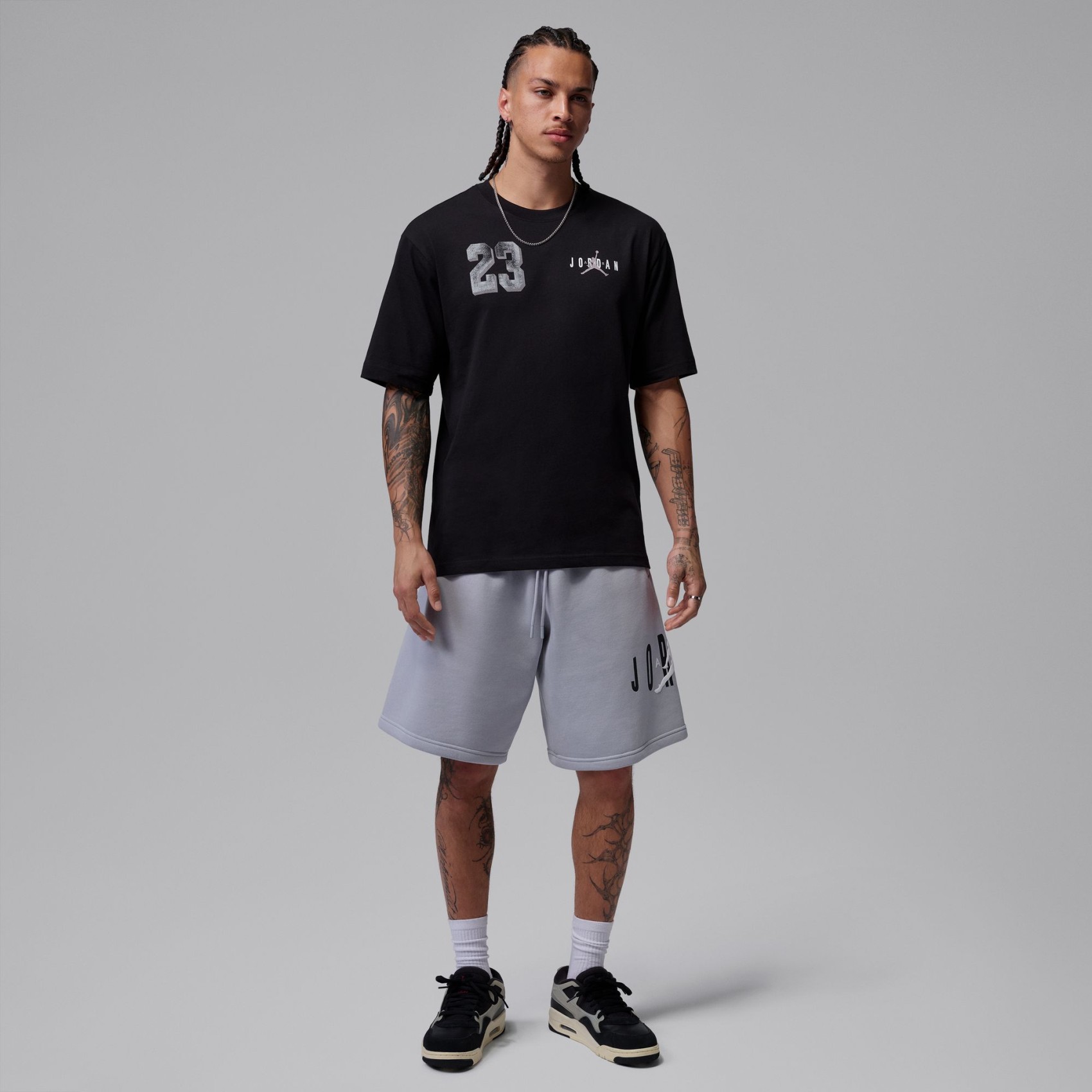 Jordan Brooklyn Gfx Ss Crew Erkek Siyah Tişört
