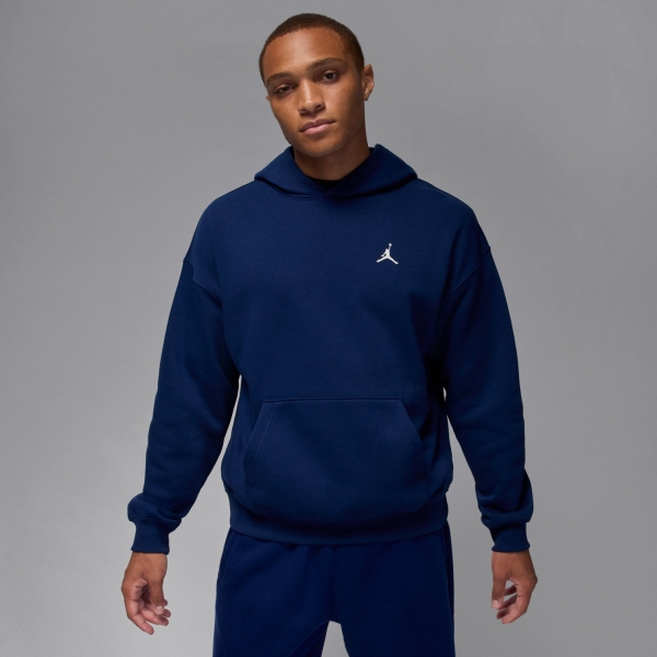 Nike Jordan Brooklyn Oversize Po Hoodie Erkek Mavi Sweatshirt