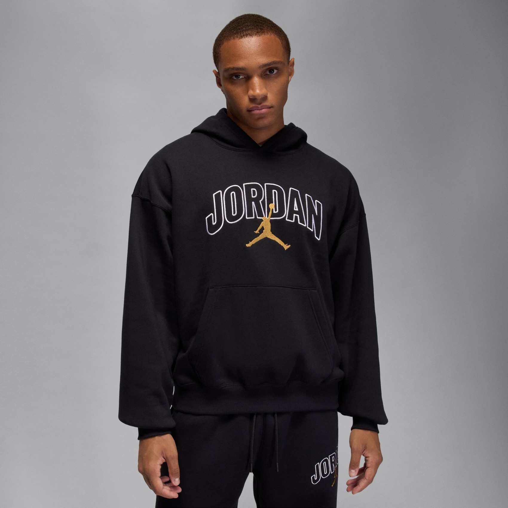 Jordan Brooklyn Oversize Po Hoodie Erkek Siyah Sweatshirt