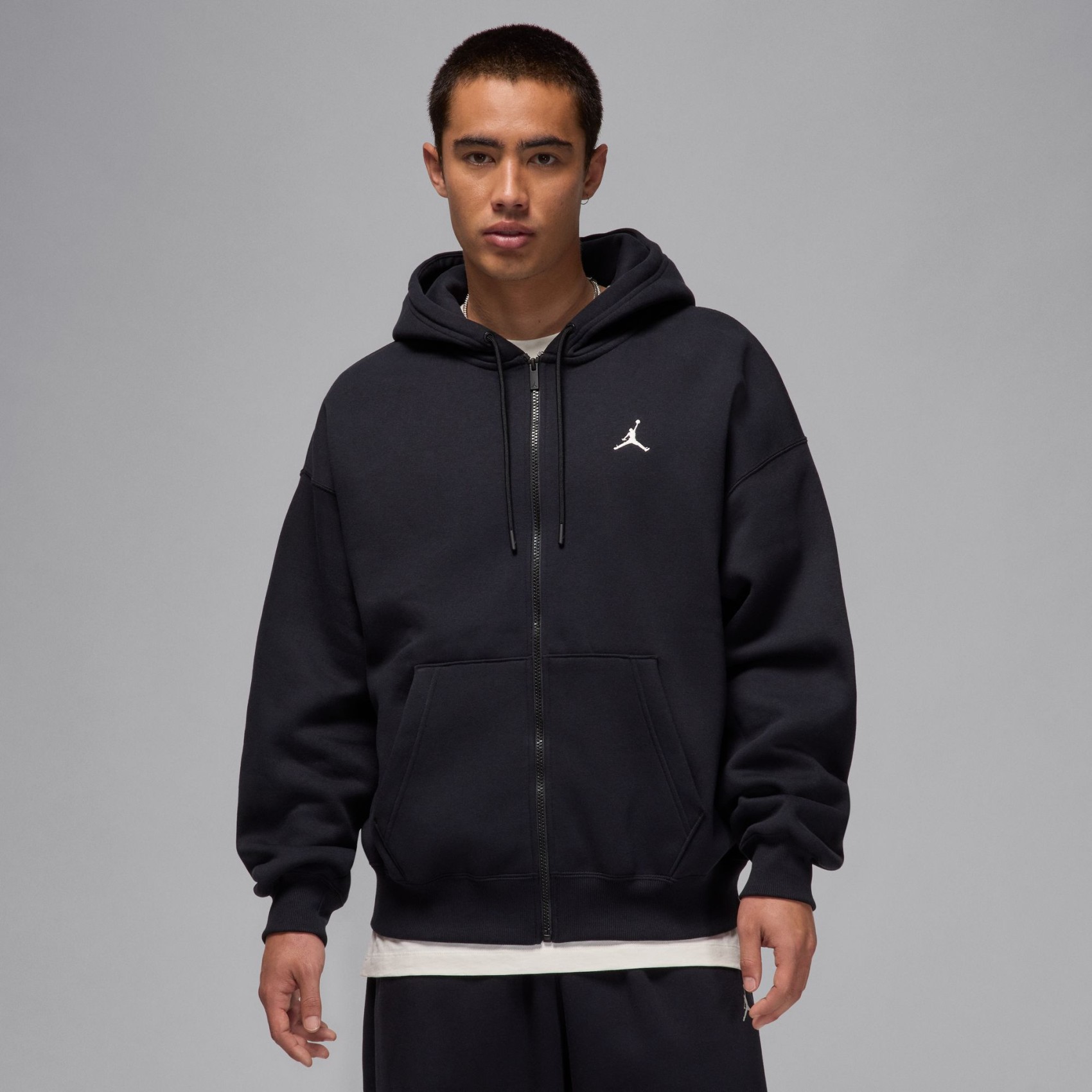 Jordan Brooklyn Oversized FZ HD Erkek Siyah Sweatshirt