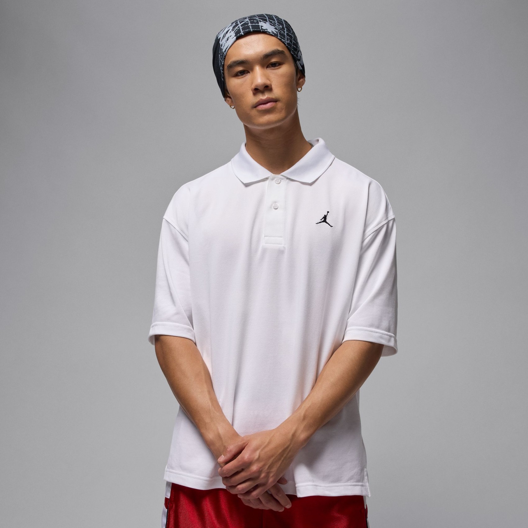 Jordan Brooklyn Polo Top Erkek Beyaz Tişört