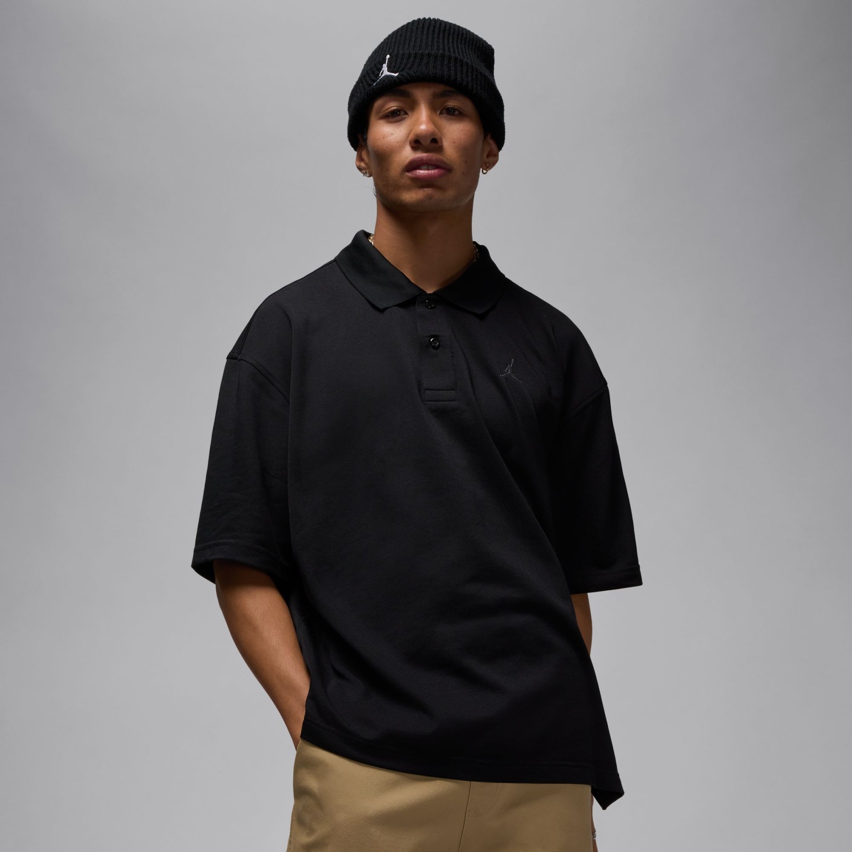 Jordan Brooklyn Polo Top Erkek Siyah Tişört