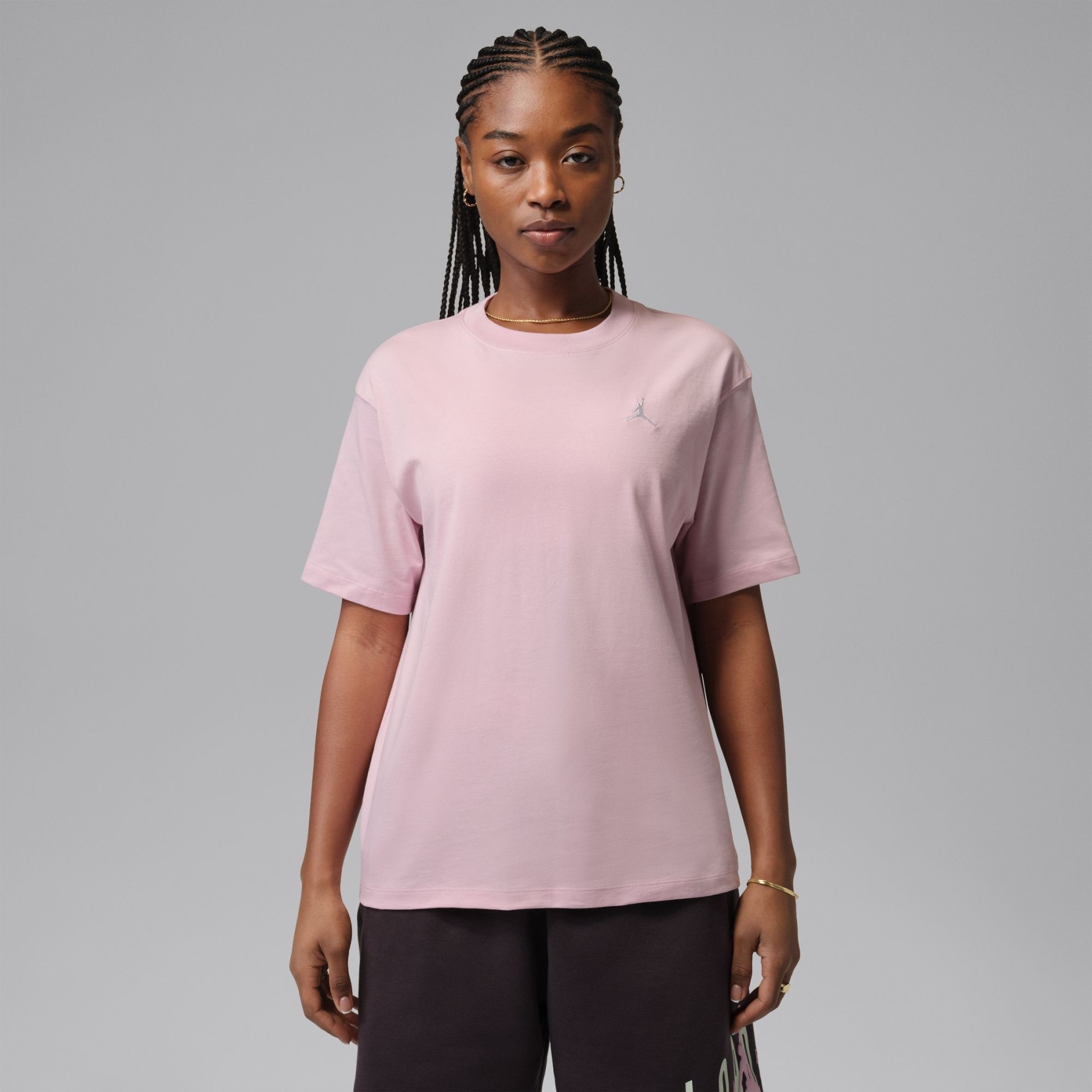 Jordan Brooklyn Ss Gf Tee Kadın Pembe Tişört