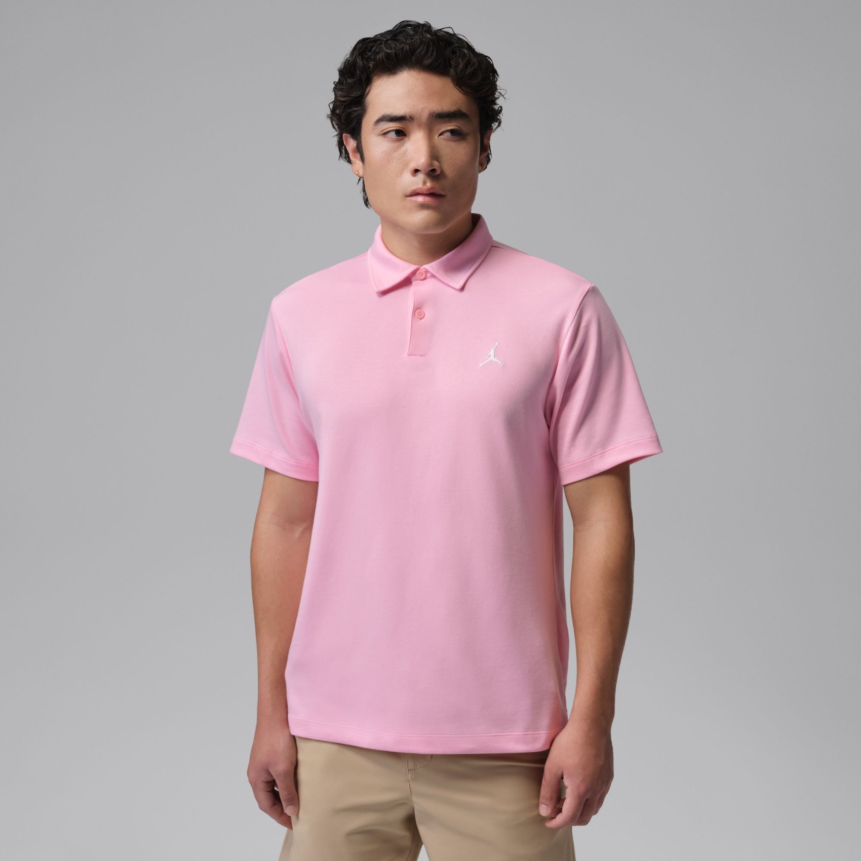 Jordan Dri-FIT Golf Polo Erkek Pembe Tişört