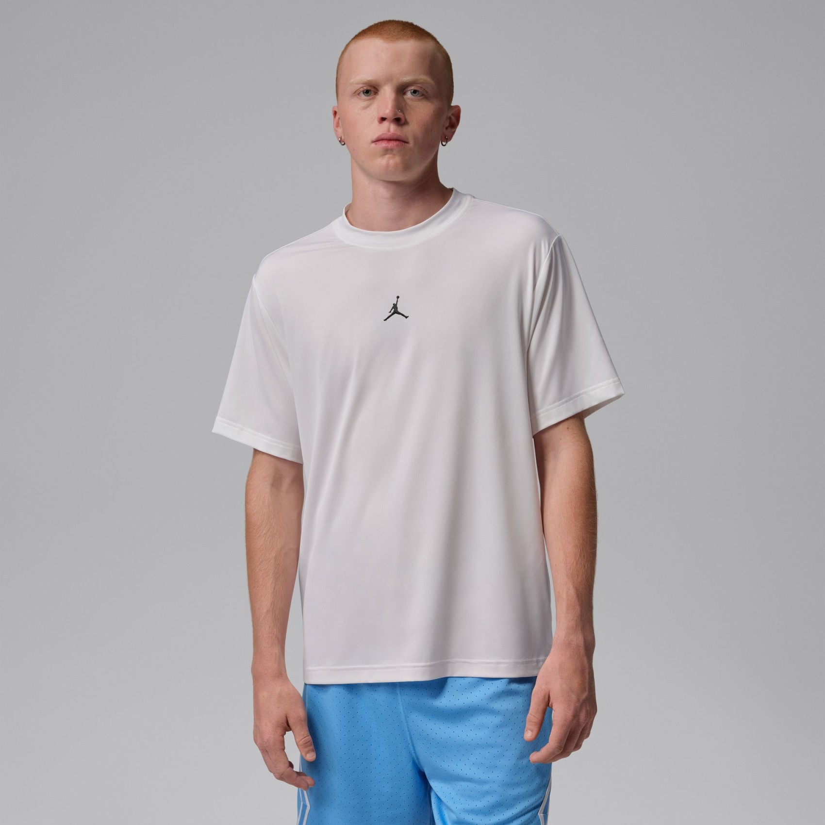 Jordan Dri-FIT Sport Essentials Ss Top Erkek Beyaz Tişört