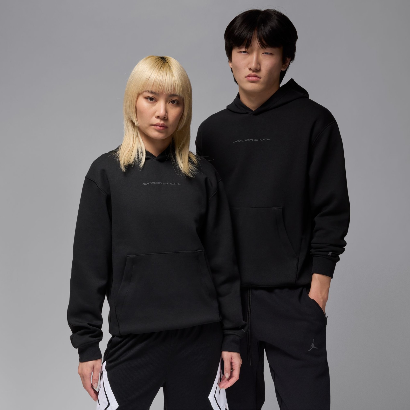 Jordan Dri-FIT Sport Hoop Fleece Po Erkek Siyah Sweatshirt