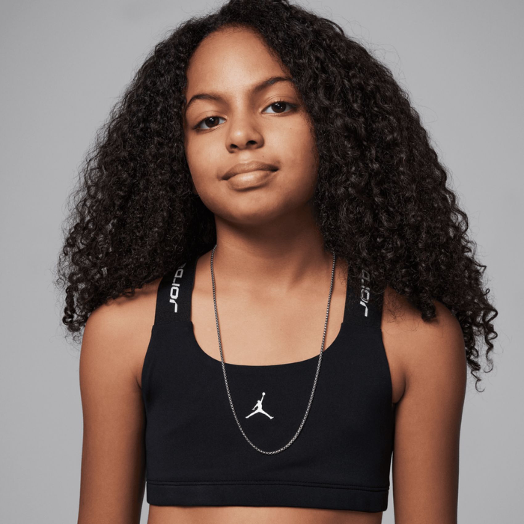 Jordan Dri-FIT Sport Indy Bra Çocuk Siyah Sporcu Sütyeni