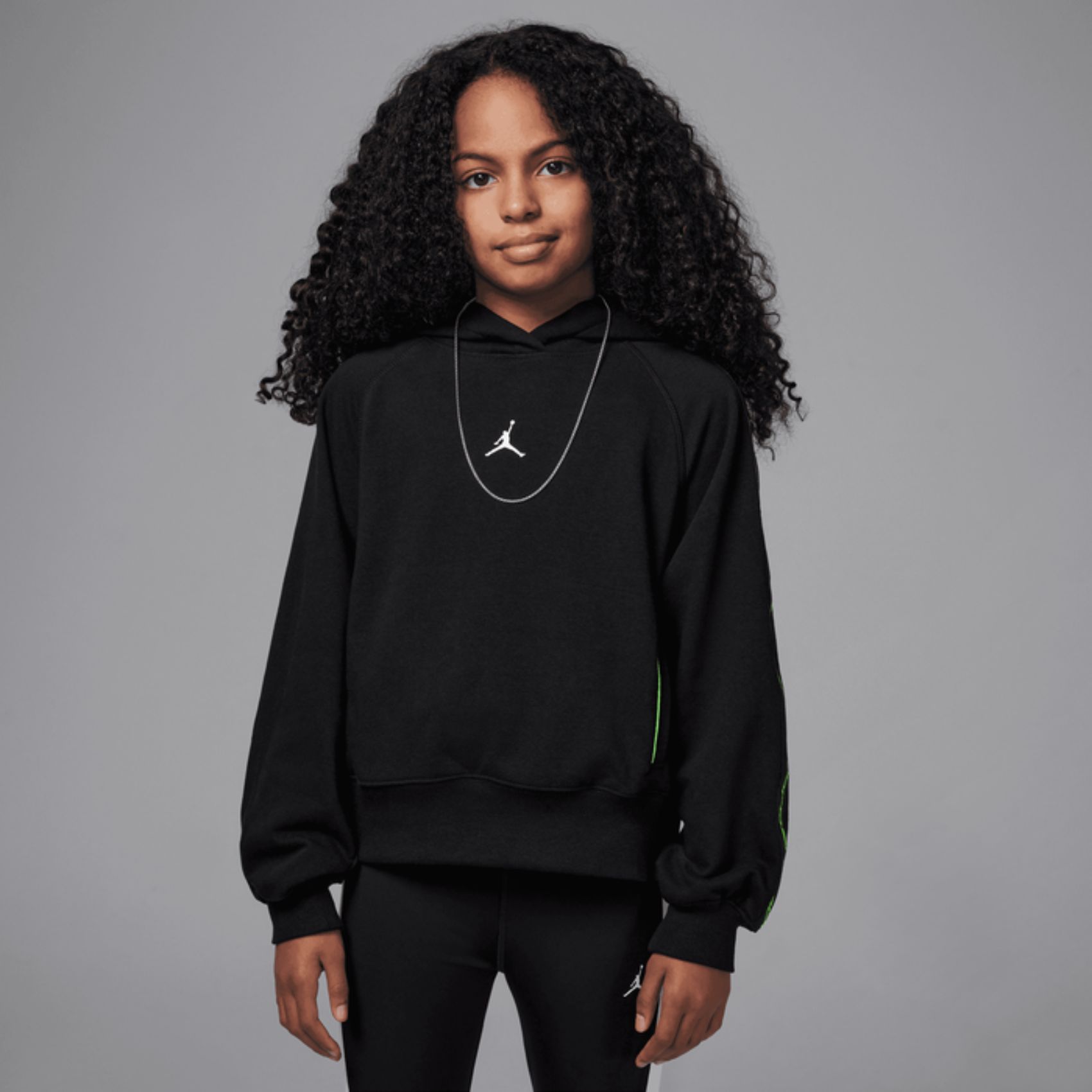 Jordan Dri-FIT Sport Pullover Hoodie Çocuk Siyah Sweatshirt