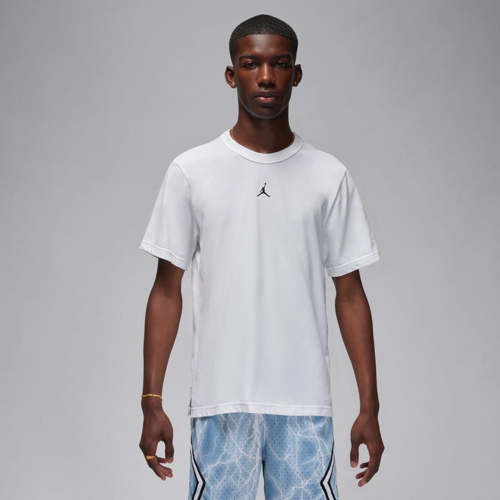 Jordan Dri-Fit Sport SS Top Erkek Beyaz Tişört