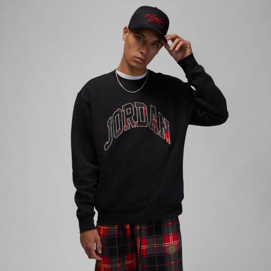JORDAN Jordan Essential Holiday Fleece Crew Erkek Sweatshirt JORDAN Jordan Essential Holiday Fleece Crew Erkek Sweatshirt