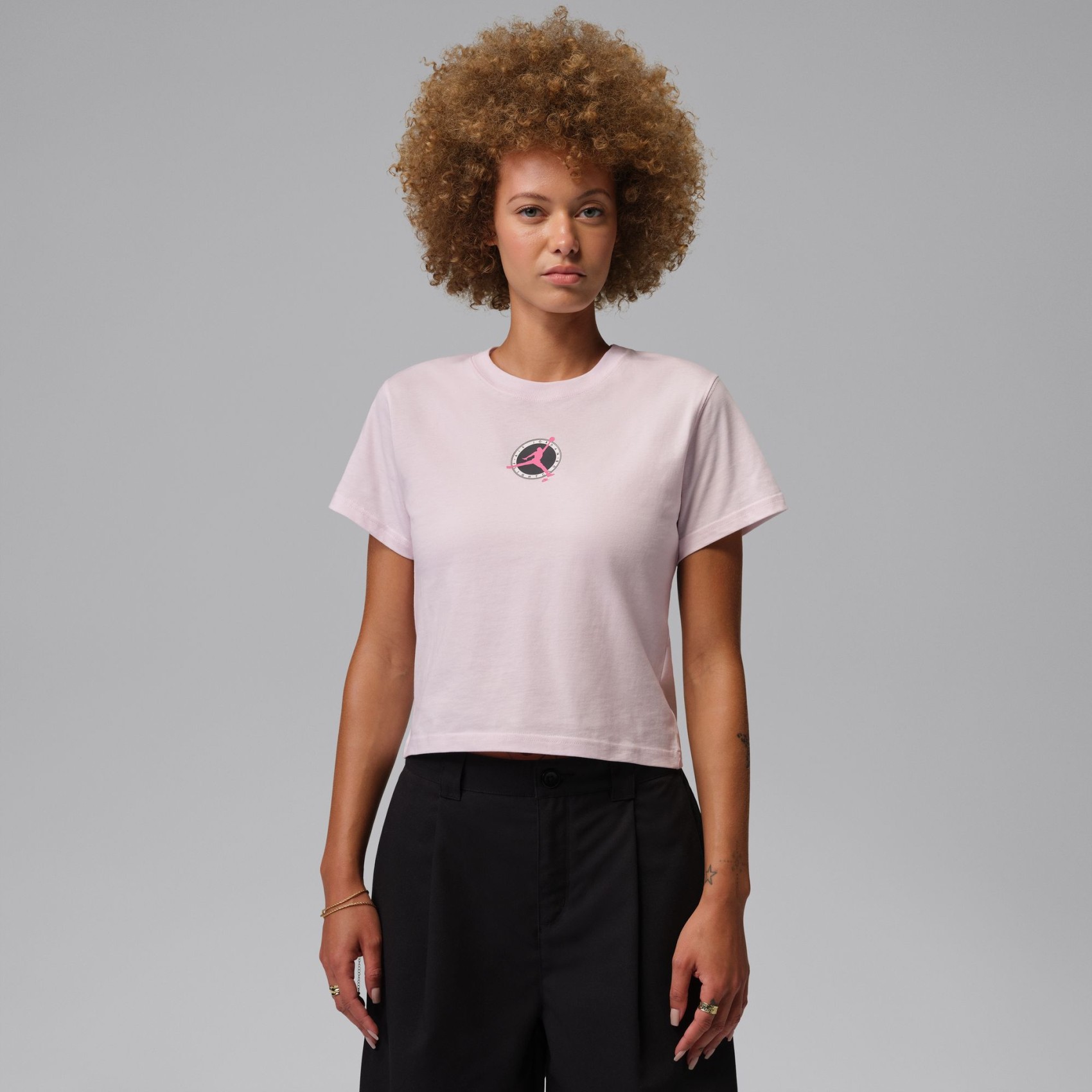 Jordan Flight Club Ss Gfx Tee Kadın PembeTişört
