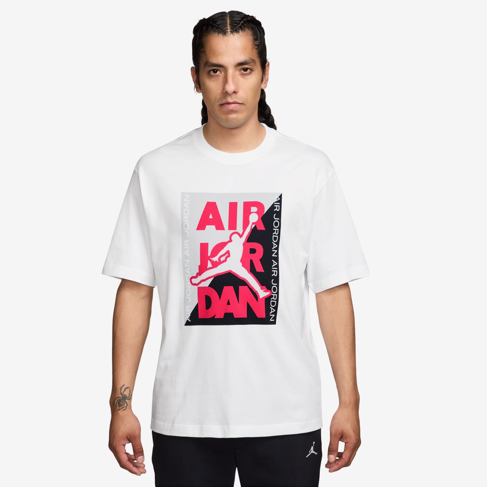 Jordan Jumpman Gfx Ss Crew Erkek Beyaz Tişört