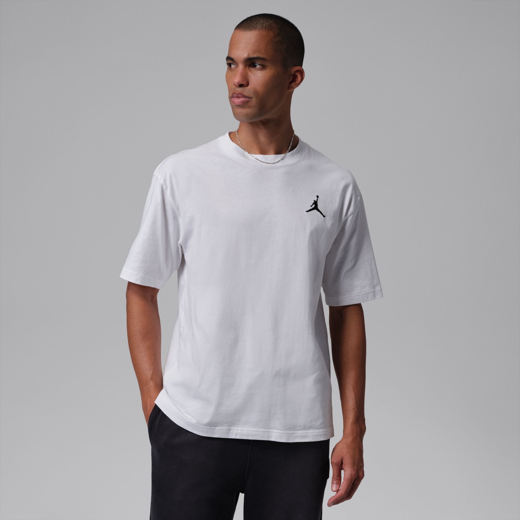 Jordan Jumpman Ss Crew Erkek Beyaz Tişört