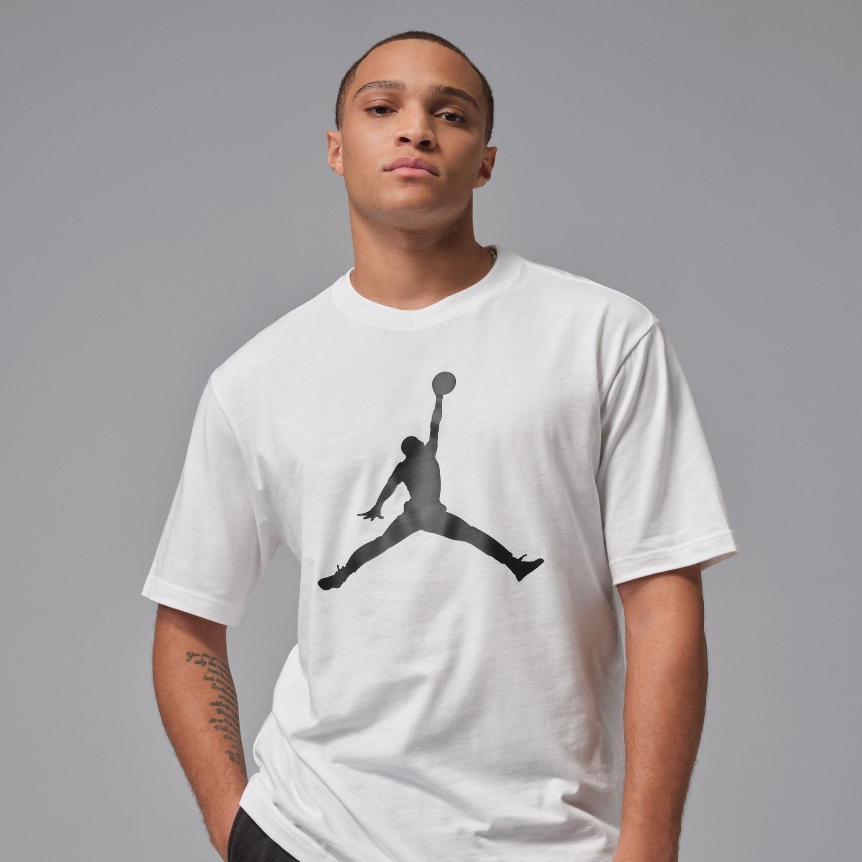 Jordan Jumpman Ss Crew Erkek Beyaz Tişört