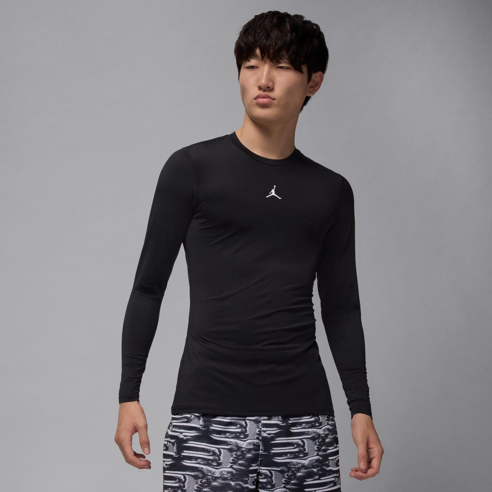 Jordan Sport Dri-FIT LS Baselayer Erkek Siyah Sweatshirt