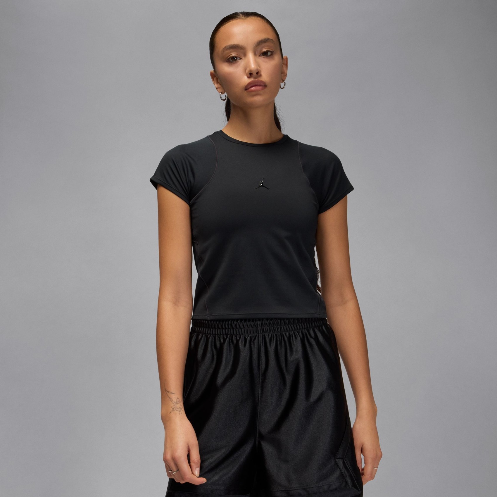 Jordan Sport Dri-FIT Ss Top Kadın Siyah Tişört
