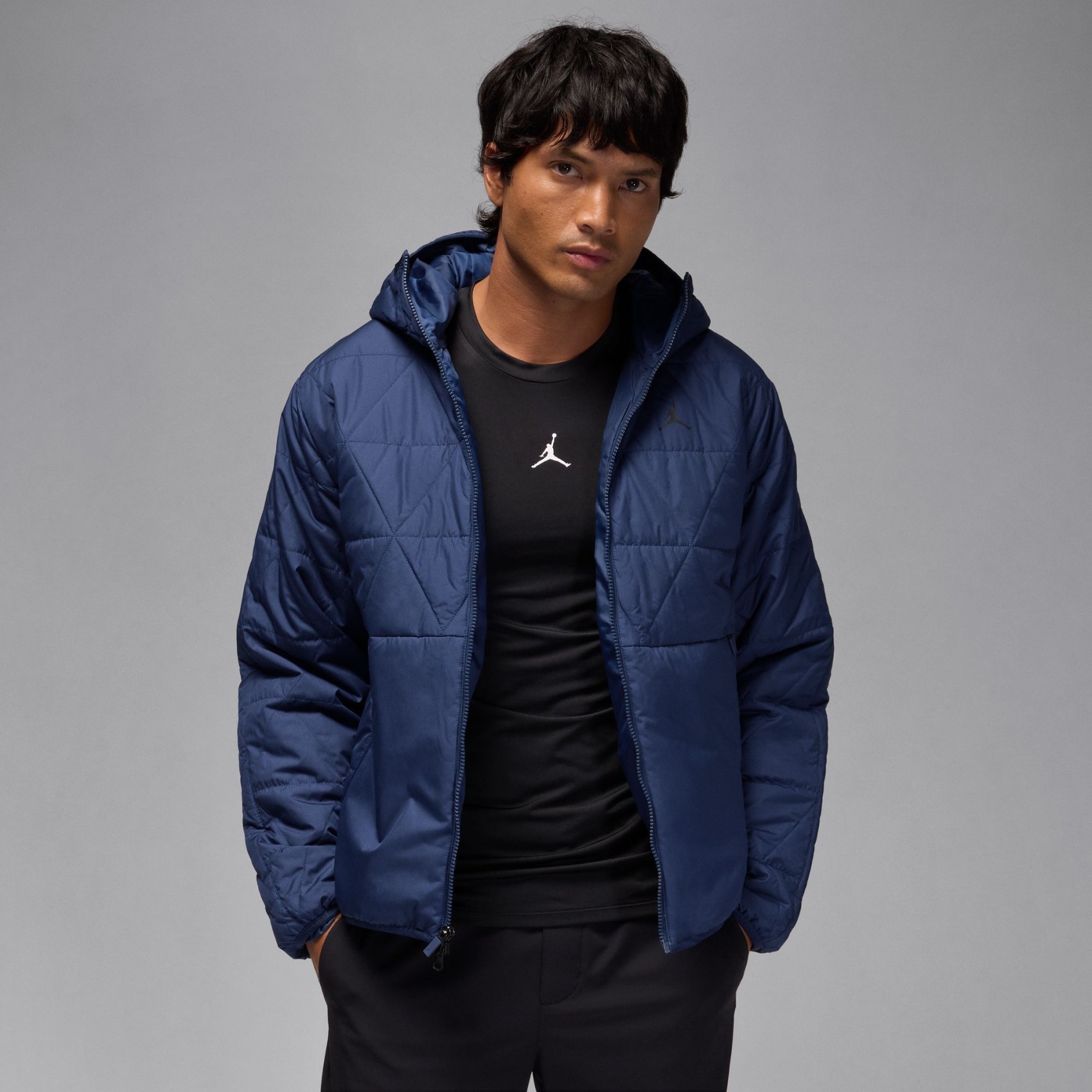 Jordan Therma-FIT Sport Jacket Erkek Mavi Mont