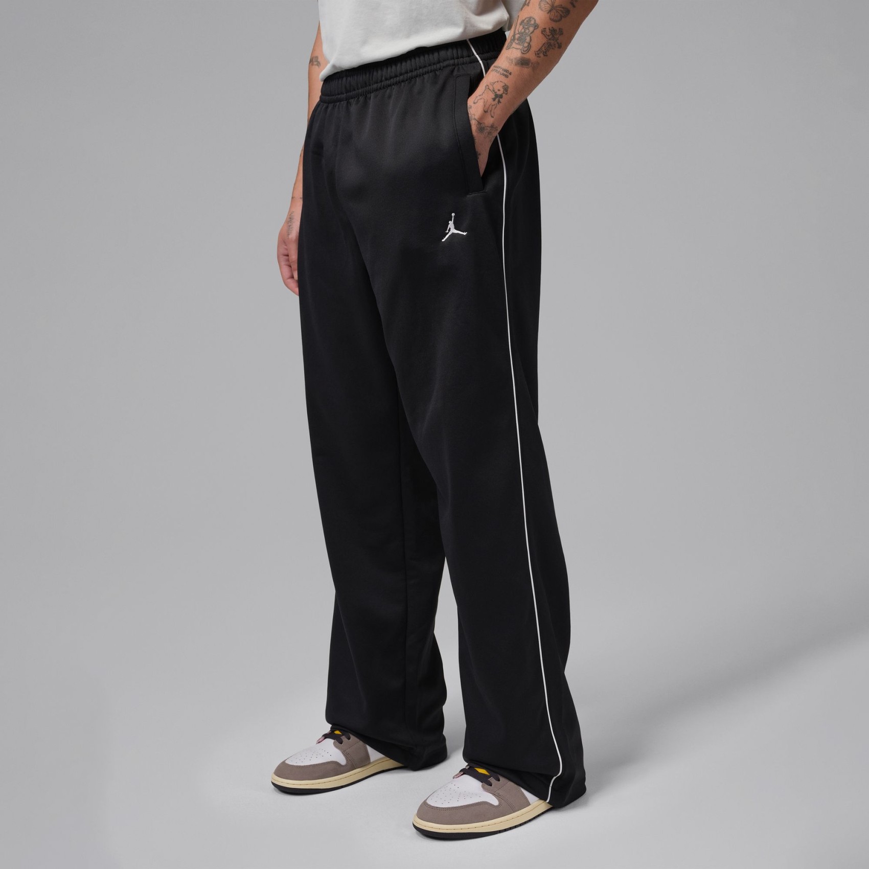 Jordan Tricot Track Suit Pant Erkek Siyah Eşofman Altı