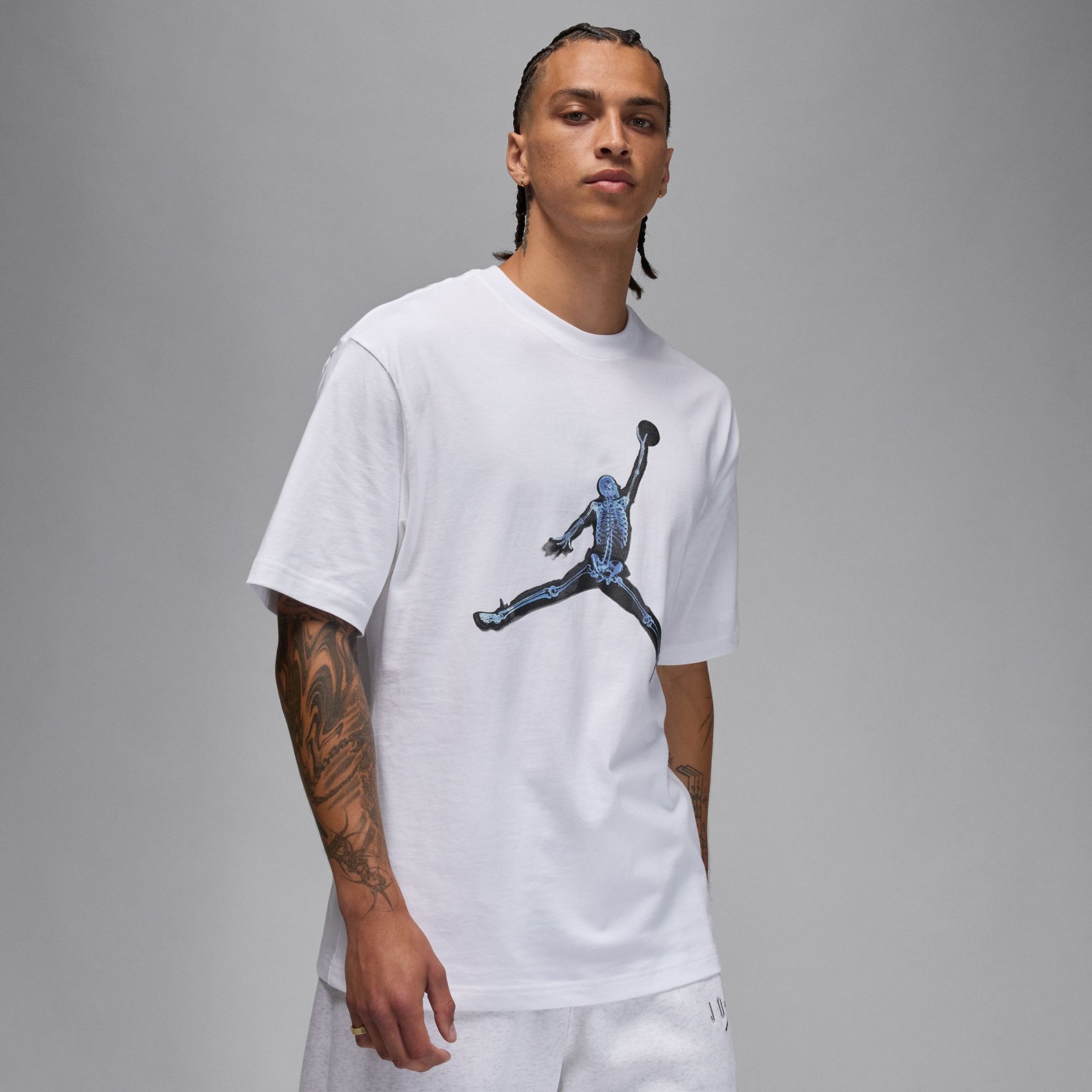 Jordan X-Ray Jumpman SS Crew Erkek Beyaz Tişört