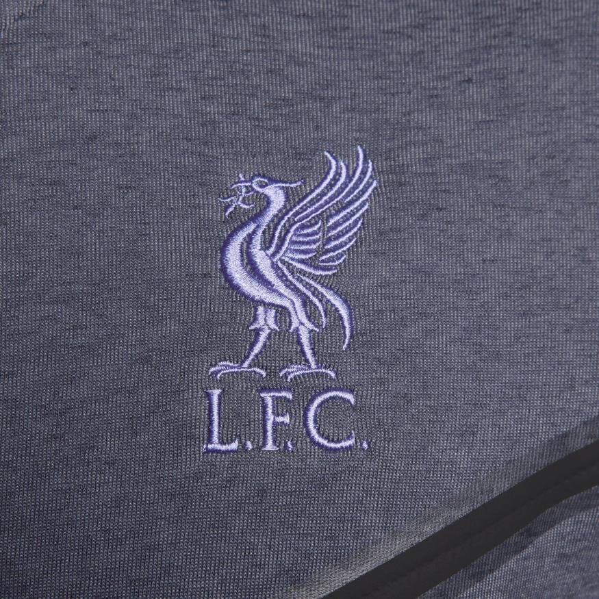 Liverpool FC Tech Fleece Hoodie Full-Zip Erkek Sweatshirt