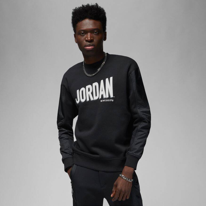 JORDAN MJ Flight Mvp Fleece Crew Erkek Sweatshirt