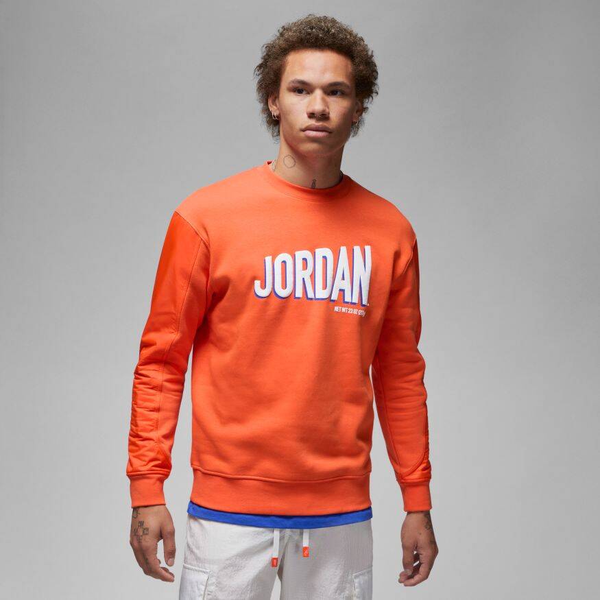 JORDAN MJ Flight Mvp Fleece Crew Erkek Sweatshirt
