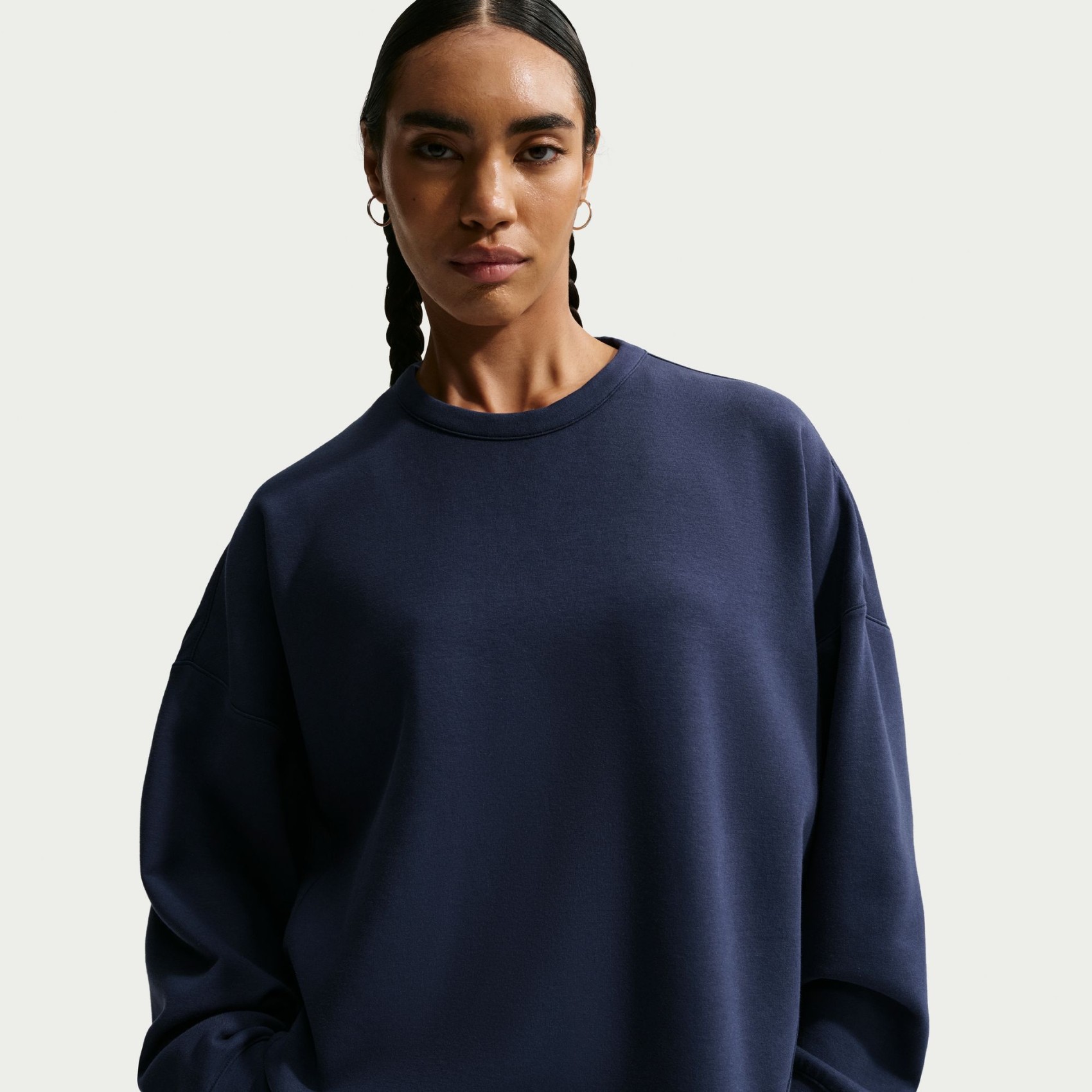 24.7 ImpossiblySoft Dri-FIT Crew Soft Knit Kadın Sweatshirt