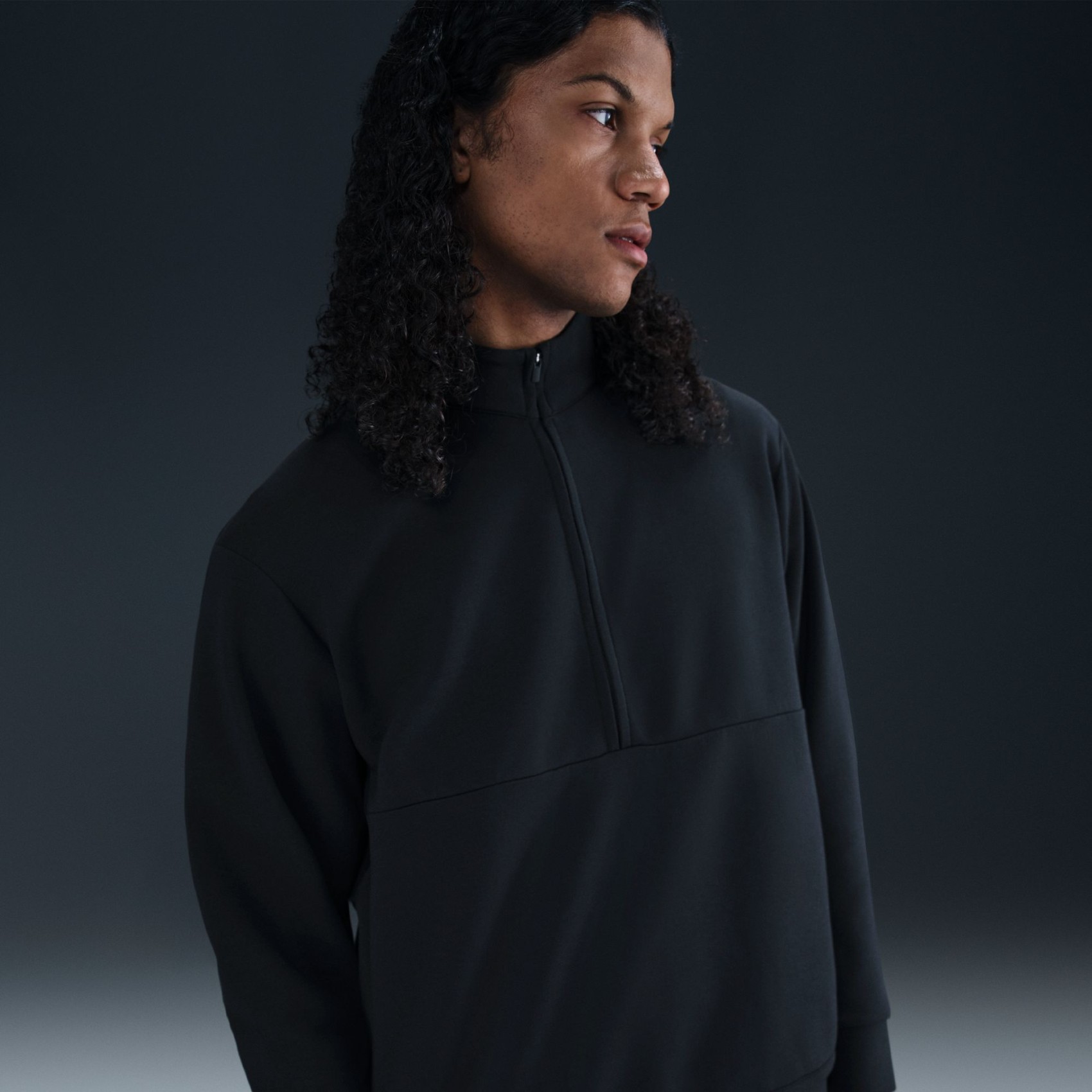 24.7 ImpossiblySoft Dri-FIT HZ Erkek Siyah Sweatshirt