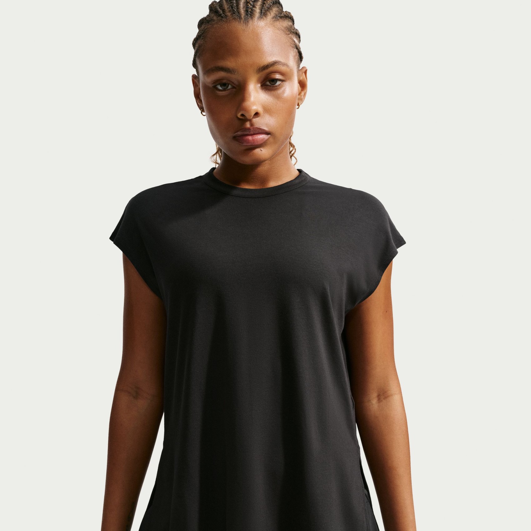 24.7 ImpossiblySoft Mesh Tank Knit Kadın Siyah Atlet
