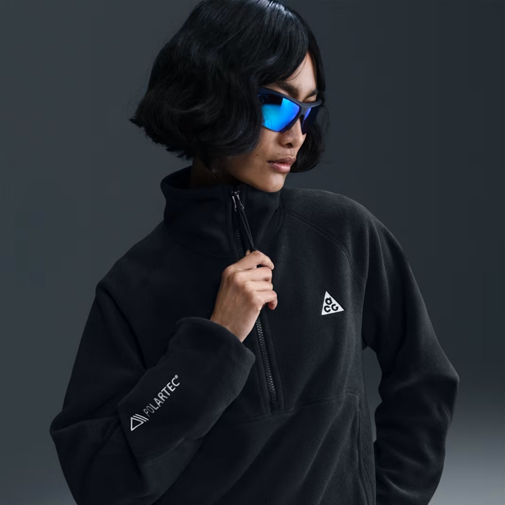 ACG Hz Wolf Tree Top Kadın Siyah Sweatshirt