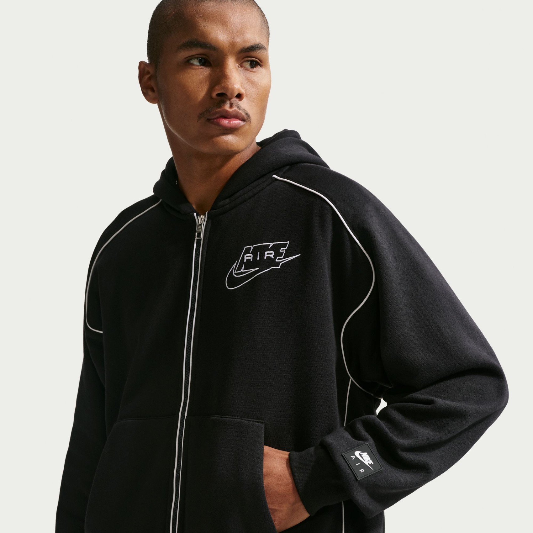Air Fleece FZ Hoodie Siyah Sweatshirt