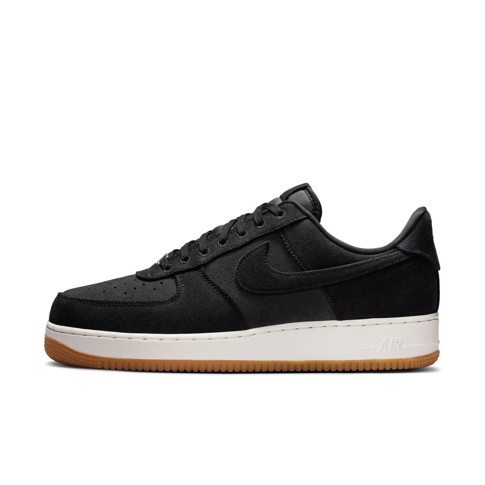Air Force 1 '07 Lv8 "Denim" Erkek Siyah Sneaker Ayakkabı