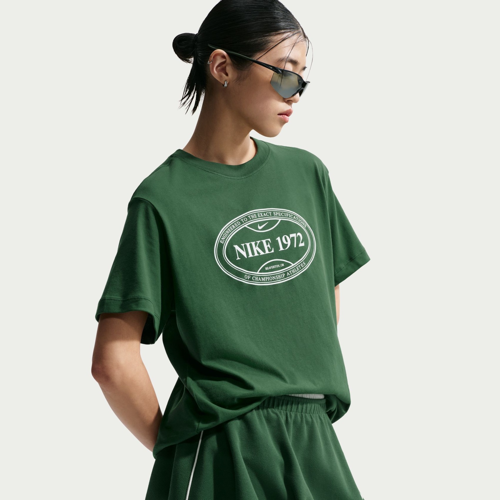 Boxy Os Tee Kadın Yeşil Tişört
