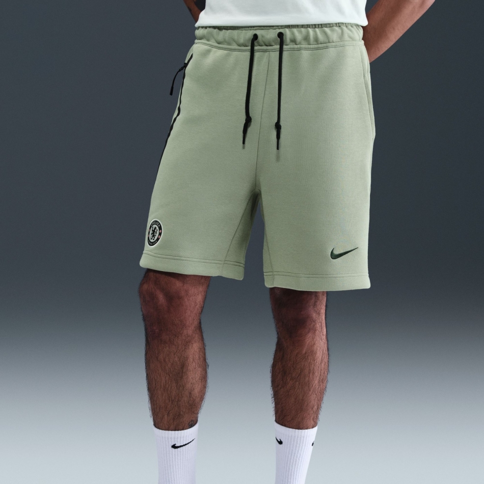 Nike Chelsea FC Tech Fleece Short Erkek Yeşil Şort IB8169-370