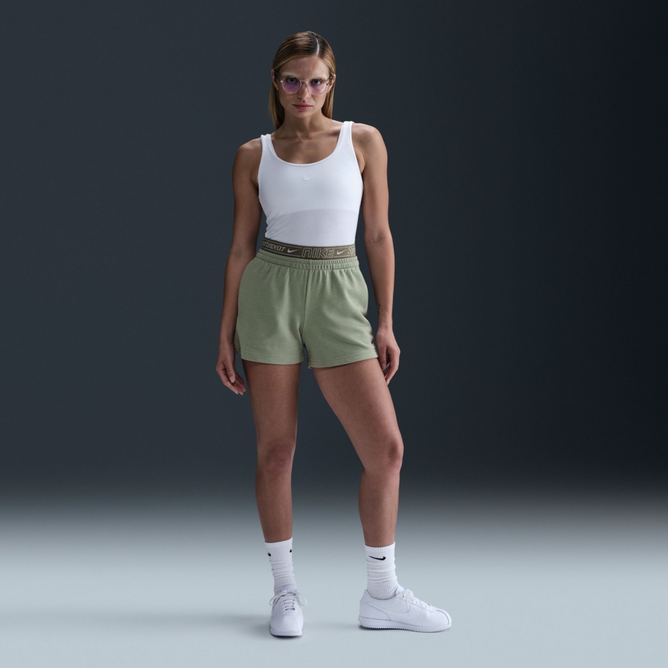 Nike Chill French Terry 4 Short Kadın Yeşil Şort IB7885-370