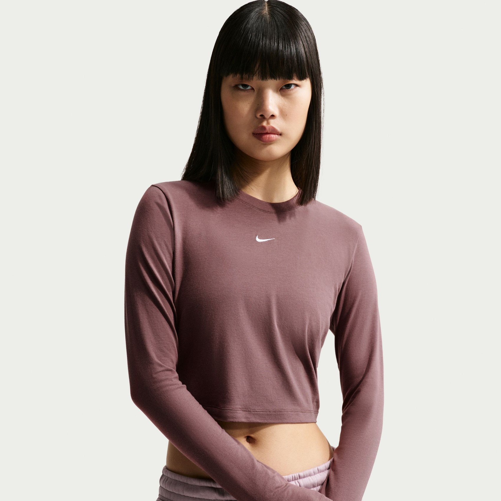 Chill Knit Ls Crop Kadın Sweatshirt