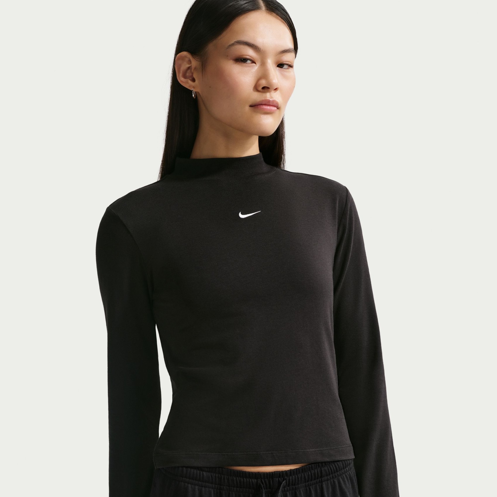 Chill Knit Mock Tee Kadın Sweatshirt