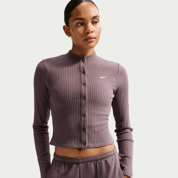 Nike Chill Knit Wide Rib Cardigan Kadın Sweatshirt IF0234-502